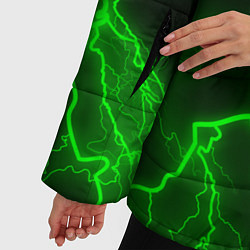 Куртка зимняя женская МОЛНИЯ GREEN NEON, цвет: 3D-светло-серый — фото 2