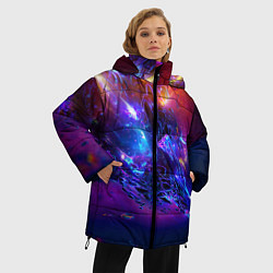 Куртка зимняя женская SPACE ABSTRACT, цвет: 3D-черный — фото 2