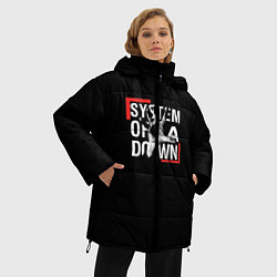 Куртка зимняя женская System of a Down, цвет: 3D-светло-серый — фото 2
