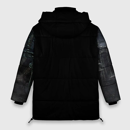 Женская зимняя куртка Bloodborne / 3D-Черный – фото 2