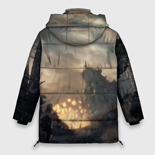 Женская зимняя куртка Bloodborne / 3D-Черный – фото 2