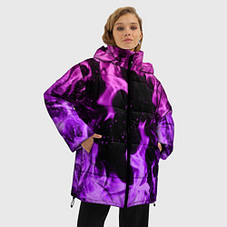 Куртка зимняя женская ЦВЕТНОЙ ОГОНЬ, цвет: 3D-черный — фото 2