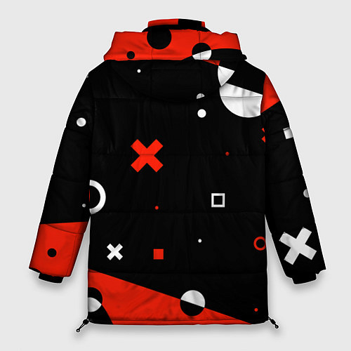 Женская зимняя куртка ФИГУРКИ / 3D-Светло-серый – фото 2