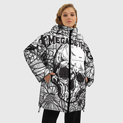 Куртка зимняя женская Megadeth, цвет: 3D-черный — фото 2