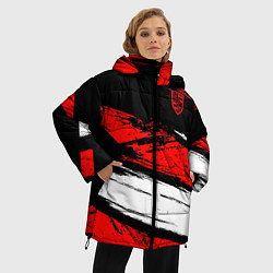 Куртка зимняя женская Porsche, цвет: 3D-красный — фото 2