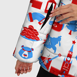 Куртка зимняя женская РОССИЯ УЗОР, цвет: 3D-красный — фото 2