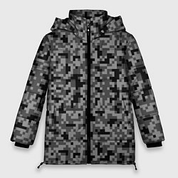 Куртка зимняя женская КАМУФЛЯЖ GRAY, цвет: 3D-красный