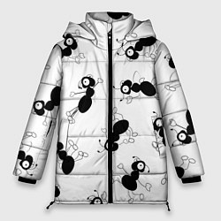 Куртка зимняя женская Муравьи, цвет: 3D-светло-серый