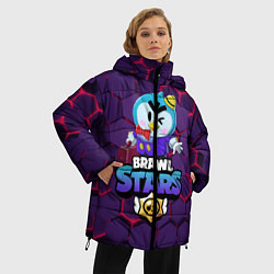 Куртка зимняя женская Brawl Stars Mr P, цвет: 3D-черный — фото 2