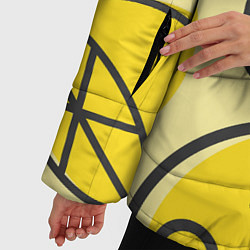 Куртка зимняя женская Лимончики, цвет: 3D-черный — фото 2