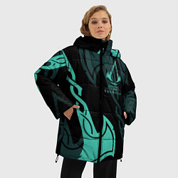 Куртка зимняя женская ASSASSINS CREED VALHALLA, цвет: 3D-черный — фото 2