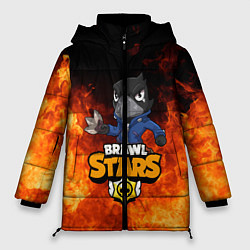 Куртка зимняя женская BRAWL STARS:CROW, цвет: 3D-черный