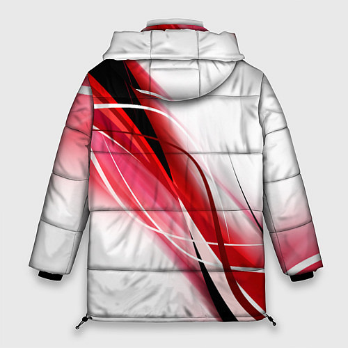 Женская зимняя куртка GEOMETRY STRIPES RED / 3D-Черный – фото 2