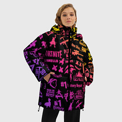 Куртка зимняя женская FORTNITE PARTY EVENT, цвет: 3D-красный — фото 2