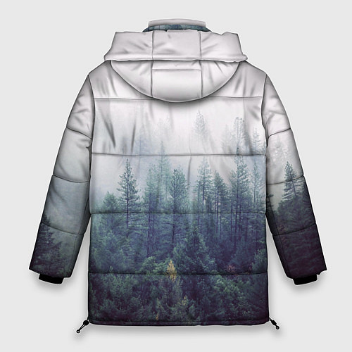 Женская зимняя куртка Сибирский лес / 3D-Черный – фото 2