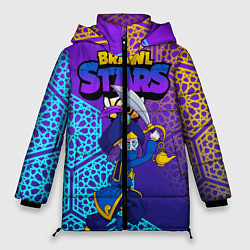 Куртка зимняя женская MORTIS BRAWL STARS, цвет: 3D-светло-серый