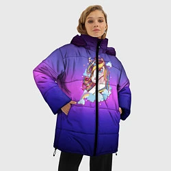 Куртка зимняя женская Единорог, цвет: 3D-красный — фото 2