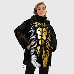 Куртка зимняя женская Зверь, цвет: 3D-черный — фото 2