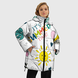 Куртка зимняя женская Summer time, цвет: 3D-черный — фото 2