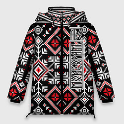 Куртка зимняя женская Лес мой храм, цвет: 3D-черный