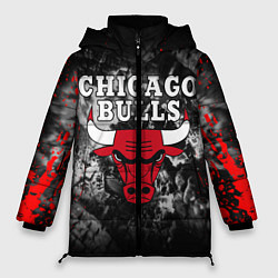 Куртка зимняя женская CHICAGO BULLS, цвет: 3D-светло-серый