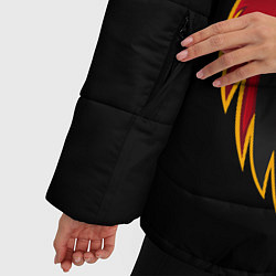 Куртка зимняя женская Wolf Logo, цвет: 3D-черный — фото 2