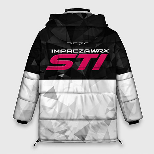Женская зимняя куртка SUBARU WRX STI спина Z / 3D-Черный – фото 2