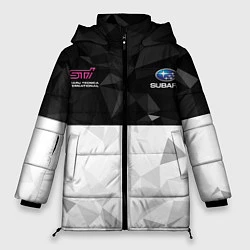 Куртка зимняя женская SUBARU WRX STI спина Z, цвет: 3D-светло-серый