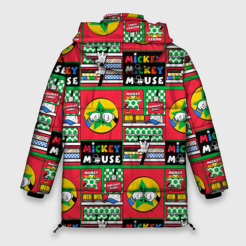 Женская зимняя куртка Микки Маус / 3D-Черный – фото 2