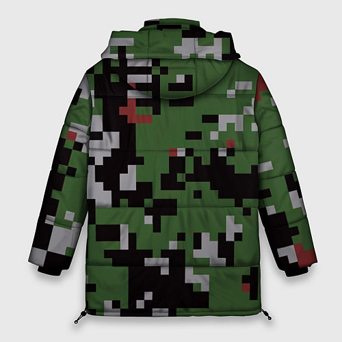 Женская зимняя куртка Minecraft / 3D-Черный – фото 2