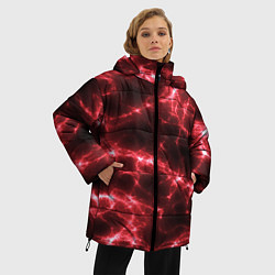 Куртка зимняя женская МОЛНИЯ РАЗРЯДЫ, цвет: 3D-черный — фото 2