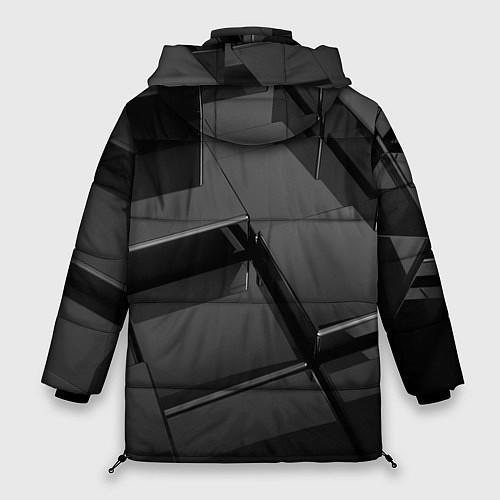 Женская зимняя куртка ПЛИТЫ 3D / 3D-Черный – фото 2