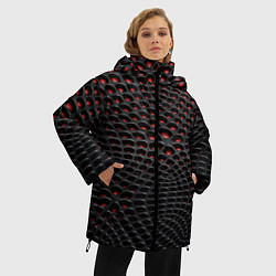 Куртка зимняя женская 3D ABSTRACT, цвет: 3D-черный — фото 2