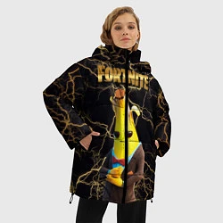 Куртка зимняя женская Peely Fortnite, цвет: 3D-черный — фото 2