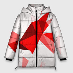 Куртка зимняя женская GEOMETRY RED, цвет: 3D-красный