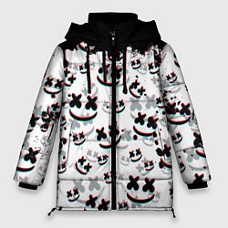 Куртка зимняя женская MARSHMELLO GLITCH, цвет: 3D-черный