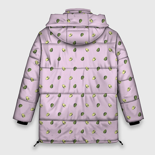 Женская зимняя куртка Авокадо Кот / 3D-Черный – фото 2