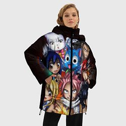 Куртка зимняя женская FAIRY TAIL ХВОСТ ФЕИ, цвет: 3D-светло-серый — фото 2