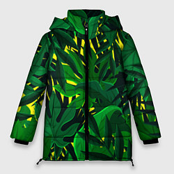 Куртка зимняя женская В джунглях, цвет: 3D-красный