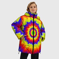 Куртка зимняя женская Tie-Dye, цвет: 3D-красный — фото 2