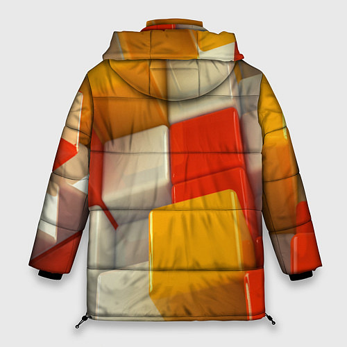 Женская зимняя куртка КУБЫ 3D / 3D-Черный – фото 2