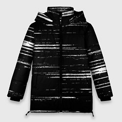 Куртка зимняя женская РЕЗКИ ШТРИХИ, цвет: 3D-черный