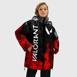Куртка зимняя женская VALORANT ВАЛОРАНТ, цвет: 3D-черный — фото 2