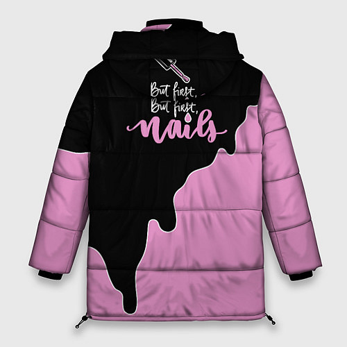 Женская зимняя куртка Nails / 3D-Черный – фото 2