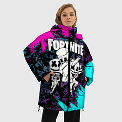 Куртка зимняя женская FORTNITE x MARSHMELLO, цвет: 3D-черный — фото 2