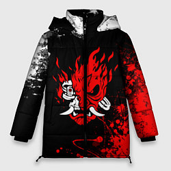 Куртка зимняя женская CYBERPUNK 2077, цвет: 3D-красный