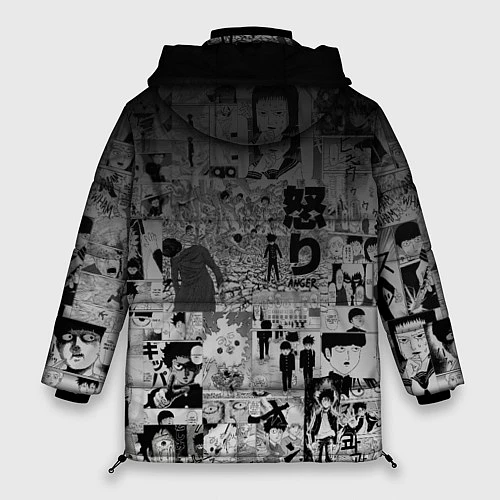 Женская зимняя куртка МОБ ПСИХО 100 / 3D-Черный – фото 2