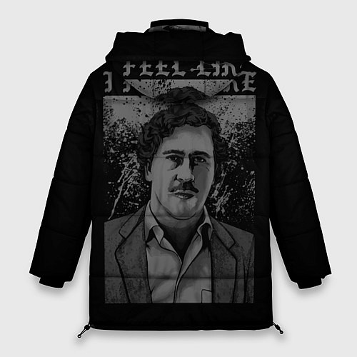 Женская зимняя куртка I feel Like Escobar / 3D-Черный – фото 2
