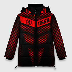 Куртка зимняя женская Экзоскелет СССР, цвет: 3D-красный