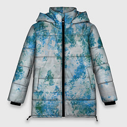 Куртка зимняя женская Разлитая краска, цвет: 3D-черный